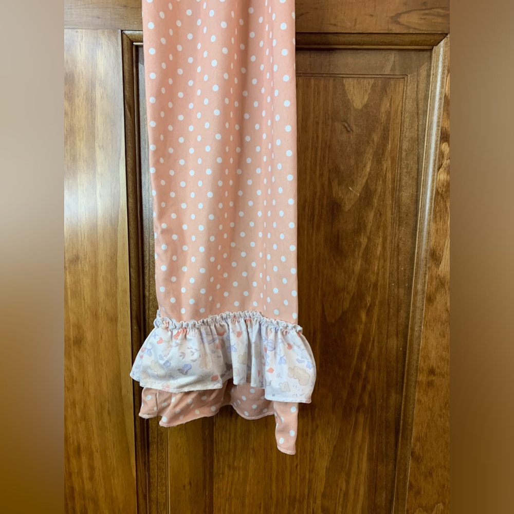 Girls 6XL 14/16 long sleeve floral cows ruffle boutique outfit - Picture 6 of 7